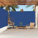 VidaXL Windscherm uittrekbaar 220x600 cm blauw