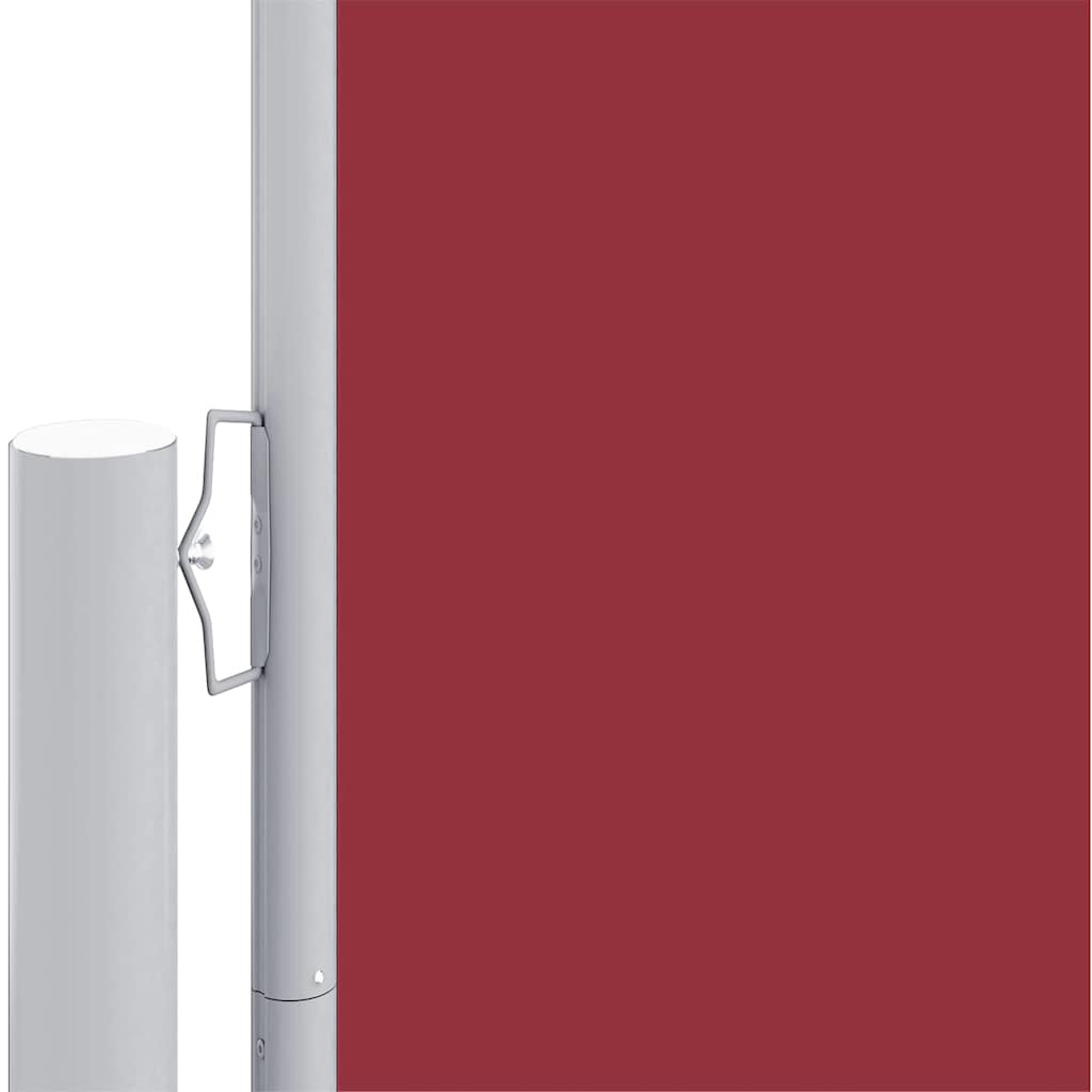 Pare-brise Vidaxl extensible 117x1200 cm rouge