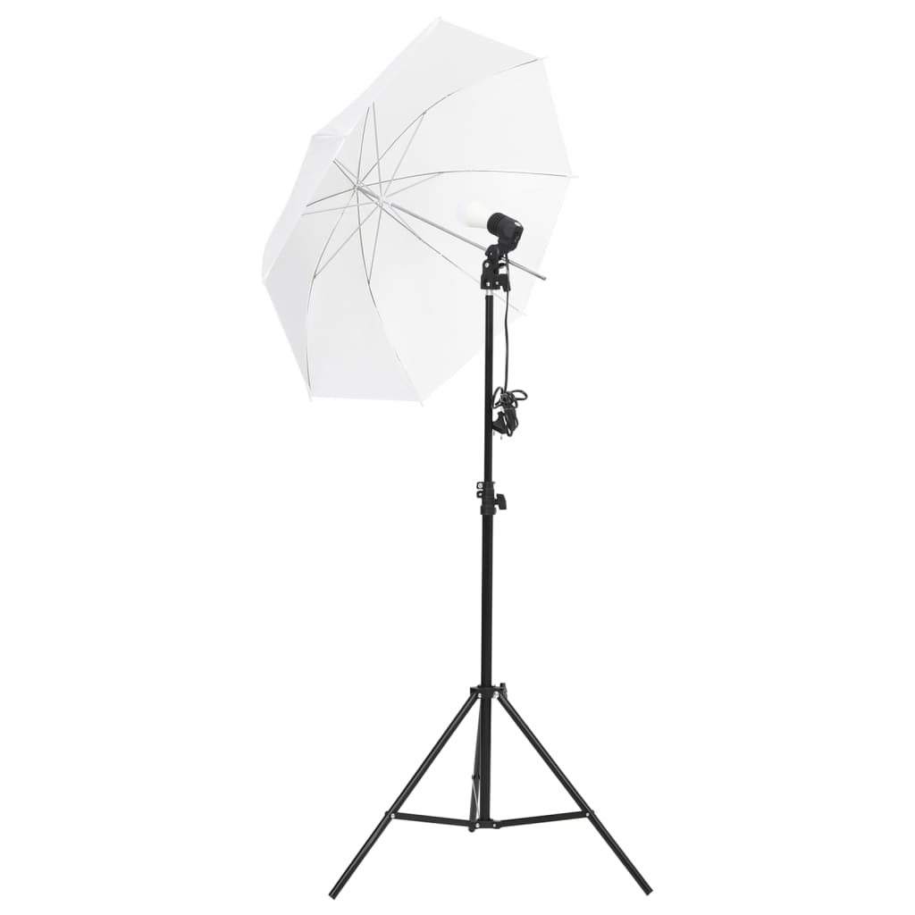 Vidaxl Studio Lighting Set con treppiedi e ombrelli