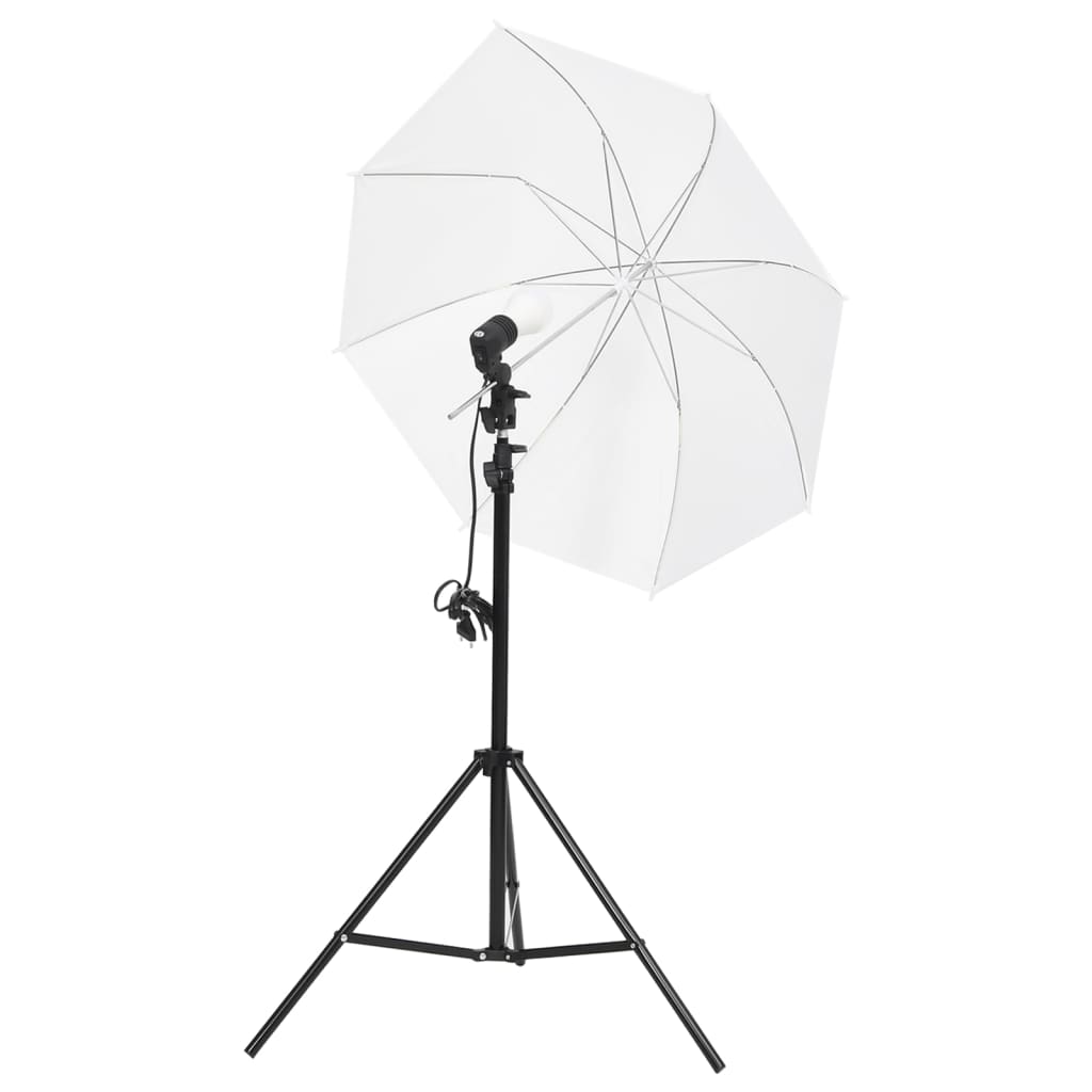 Vidaxl Studio Lighting Set con treppiedi e ombrelli