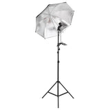 Vidaxl Studio Luuchte Set mat Tripods a Regenbrellas