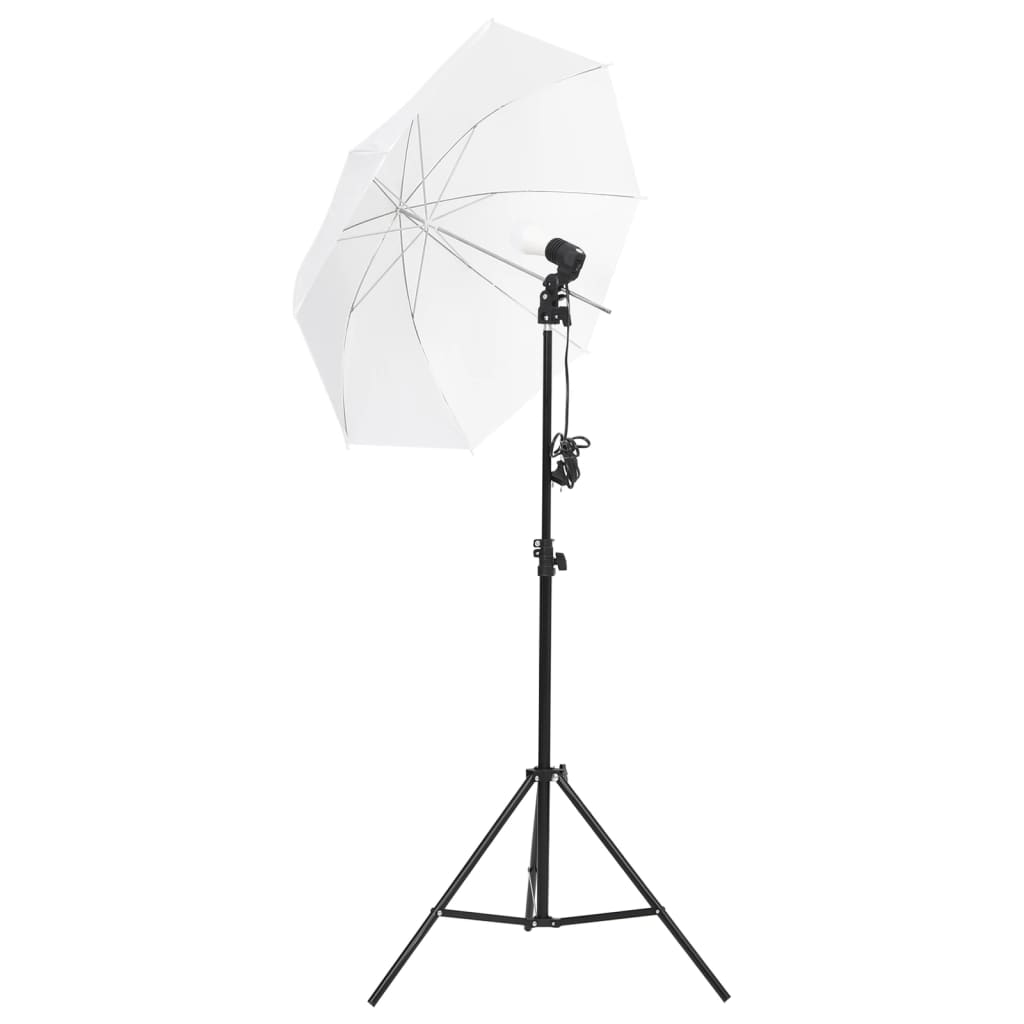 Vidaxl Studio Luuchte Set mat Hannergrënn an Umbrellas