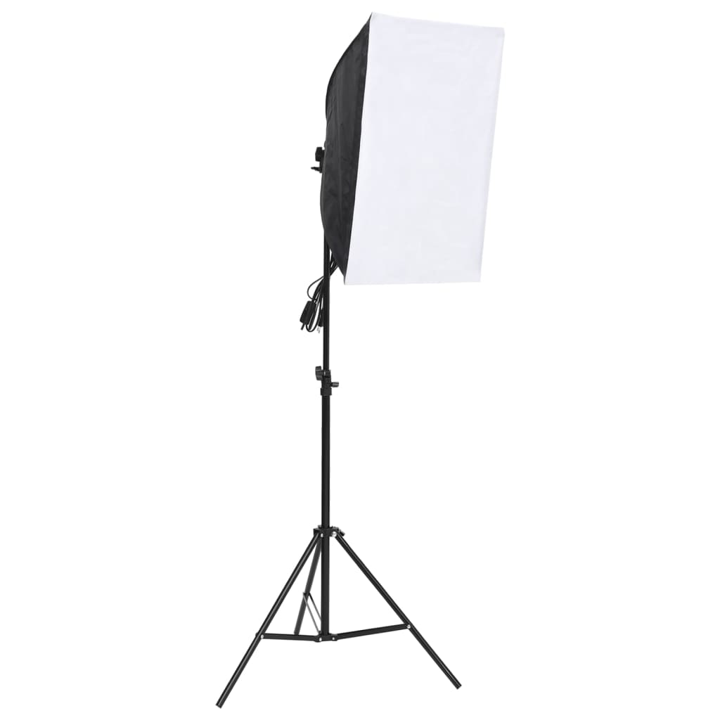 Vidaxl Studio Lighting Set med bakgrunder och softboxar