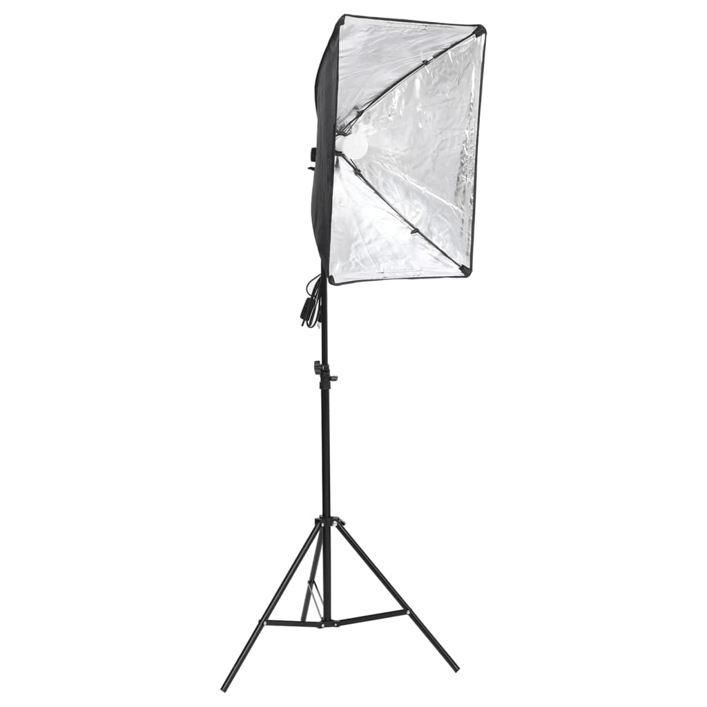 Vidaxl Studio Lighting Set med bakgrunder och softboxar