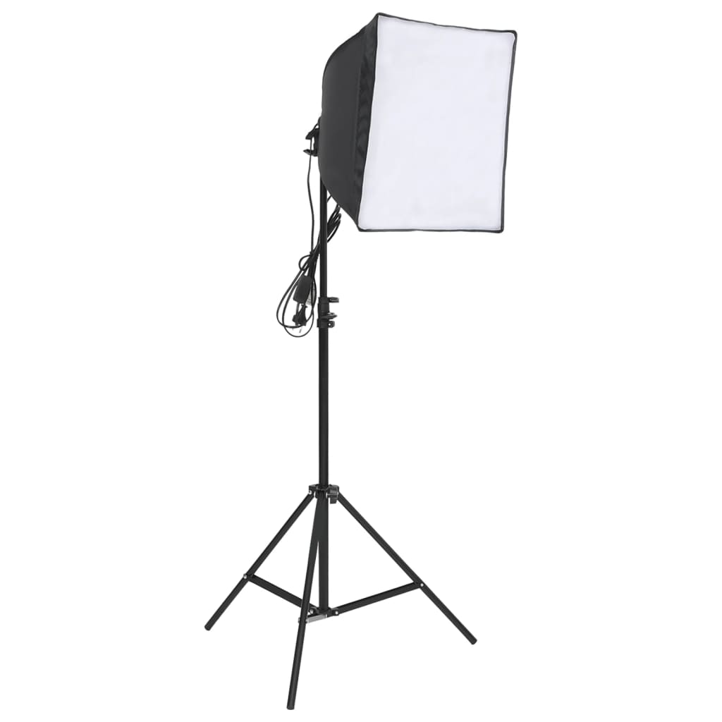 Vidaxl Fotostudio Lighting Set con fondo y reflector