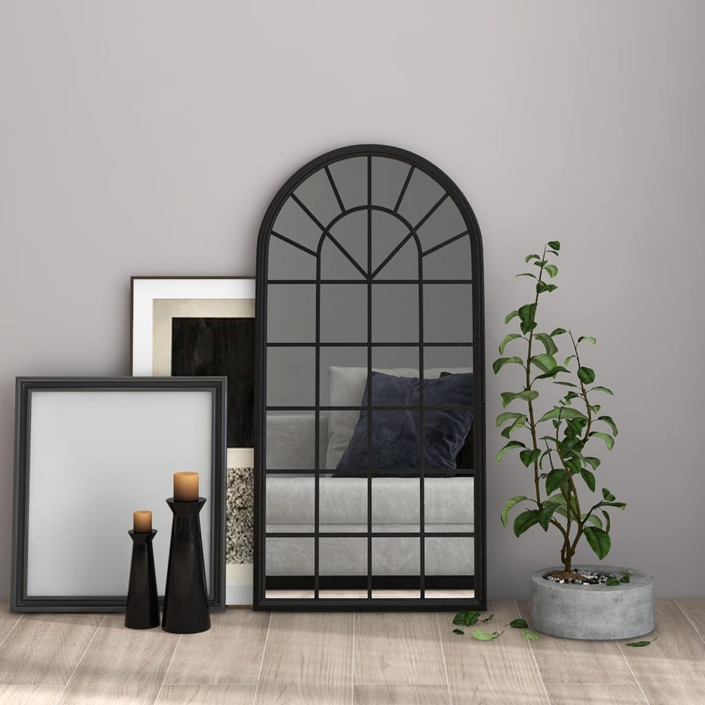 Vidaxl Mirror 90x45 cm Iron Black