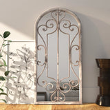 Vidaxl mirror 100x45 cm iron sand -colored