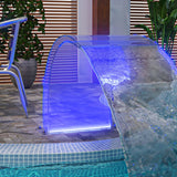 Funga piscina Vidaxl con LED RGB 50 cm acrilici