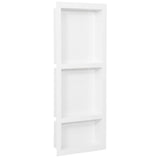 Vidaxl Shower z 3 przedziałami 41x99x9 cm White Gloss White