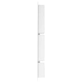 Vidaxl Shower con 3 compartimentos 41x99x9 cm de alto brillo blanco