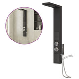 Vidaxl Shower panel system Aluminum Black