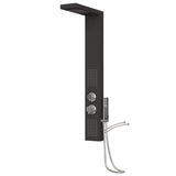 Vidaxl Shower panel system Aluminum Black