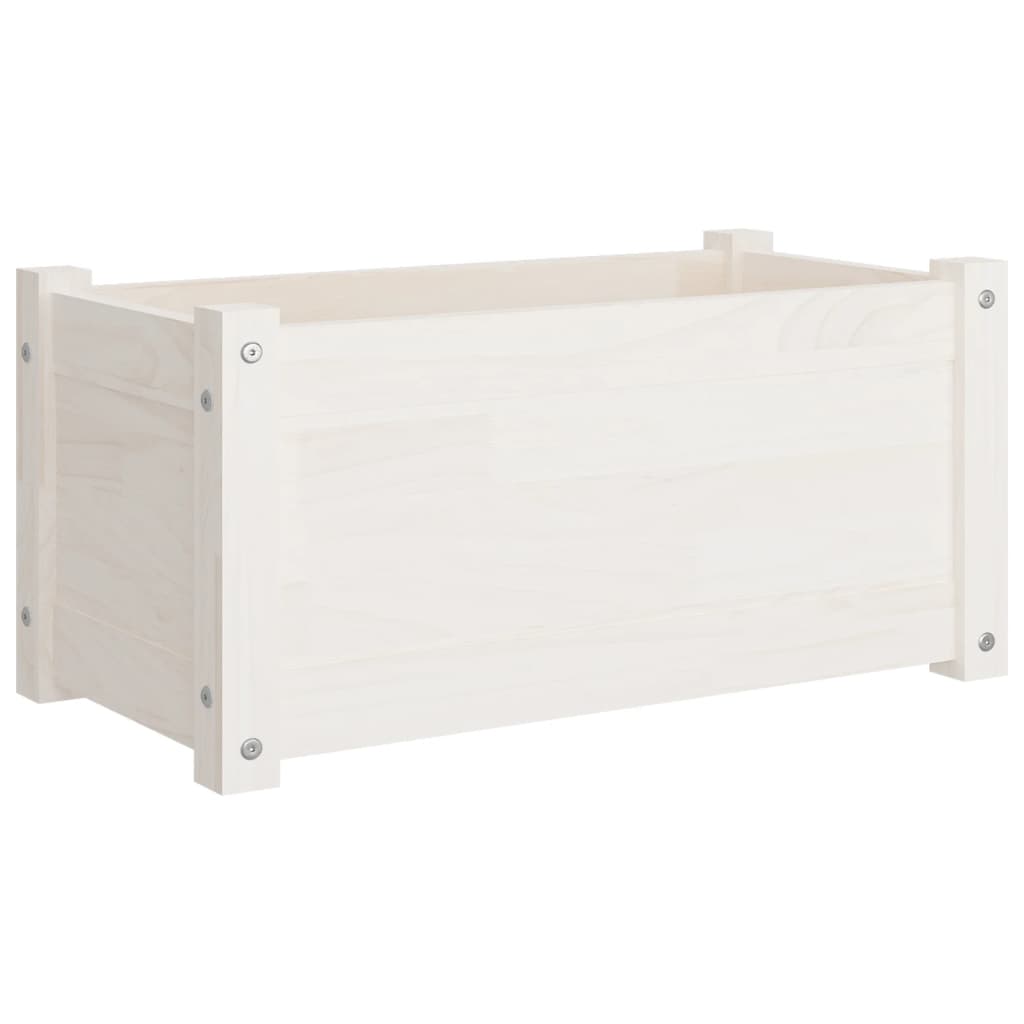 Vidaxl Planters 2 St 60x31x31 cm Solid Pine White