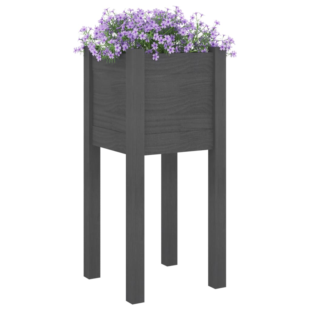 Vidaxl Planters 2 stk 31x31x70 cm Solid fyrretræ