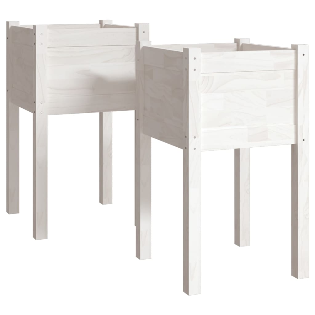 Vidaxl Planters 2 St 40x40x70 cm Solid fyrretræ