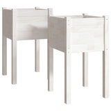 Vidaxl Planters 2 St 40x40x70 cm Solid fyrretræ