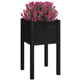 Vidaxl Planters 2 St. 40x40x70 cm Solid fyrretræ sort