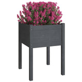 Vidaxl Planters 2 St 50x50x70 cm Solid Pine Grey