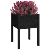 Vidaxl Planters 2 St 50x50x70 cm Solid fyrretræ sort