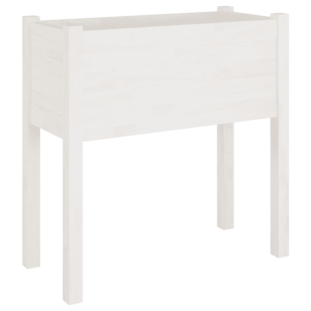 Vidaxl Planters 2 St 70x31x70 cm Solid Pine White