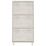 VidaXL shoe cabinet Hamar 59.5x35x117 cm Solid pine white