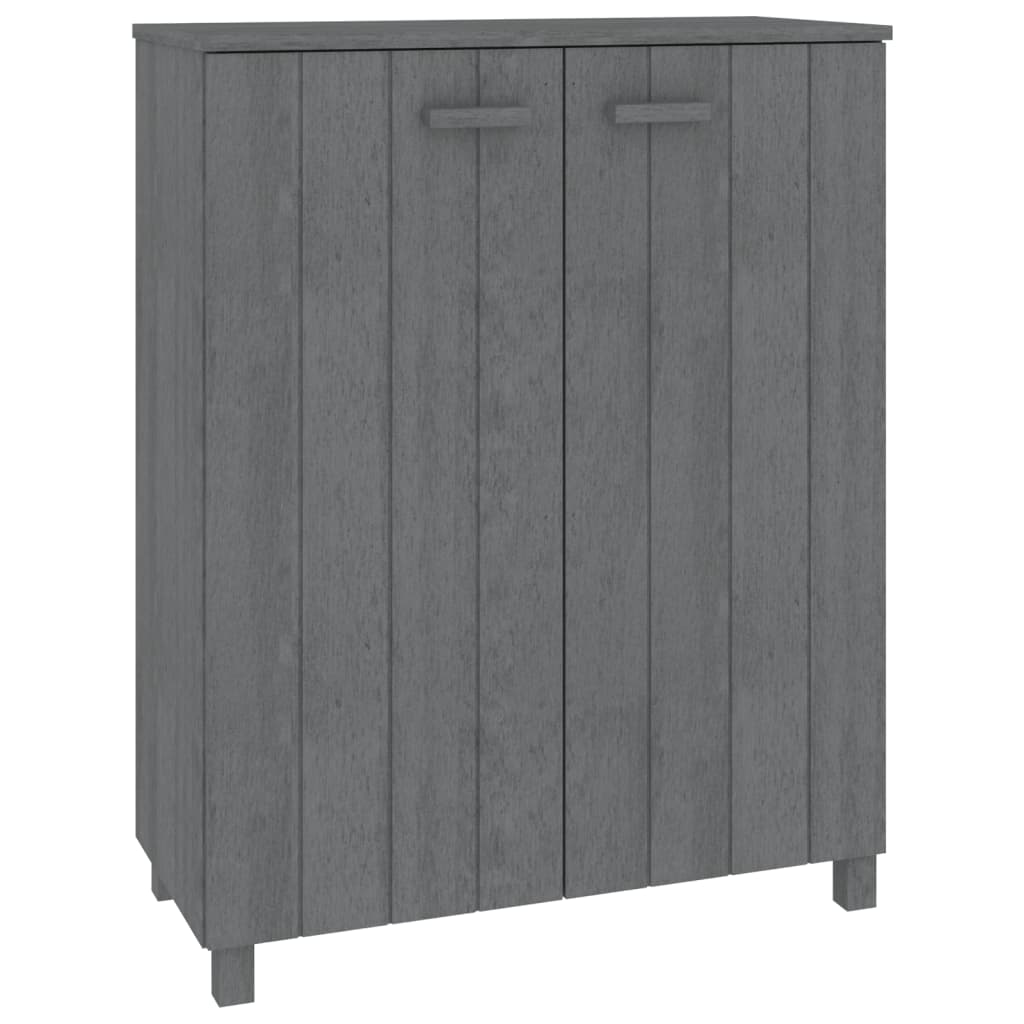 Vidaxl Shoe cabinet Hamar 85x40x108 cm Solid pine Dark gray