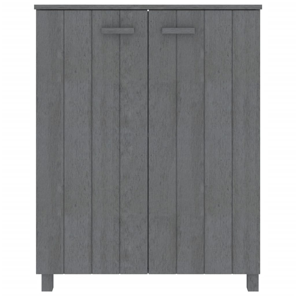 Vidaxl Shoe cabinet Hamar 85x40x108 cm Solid pine Dark gray