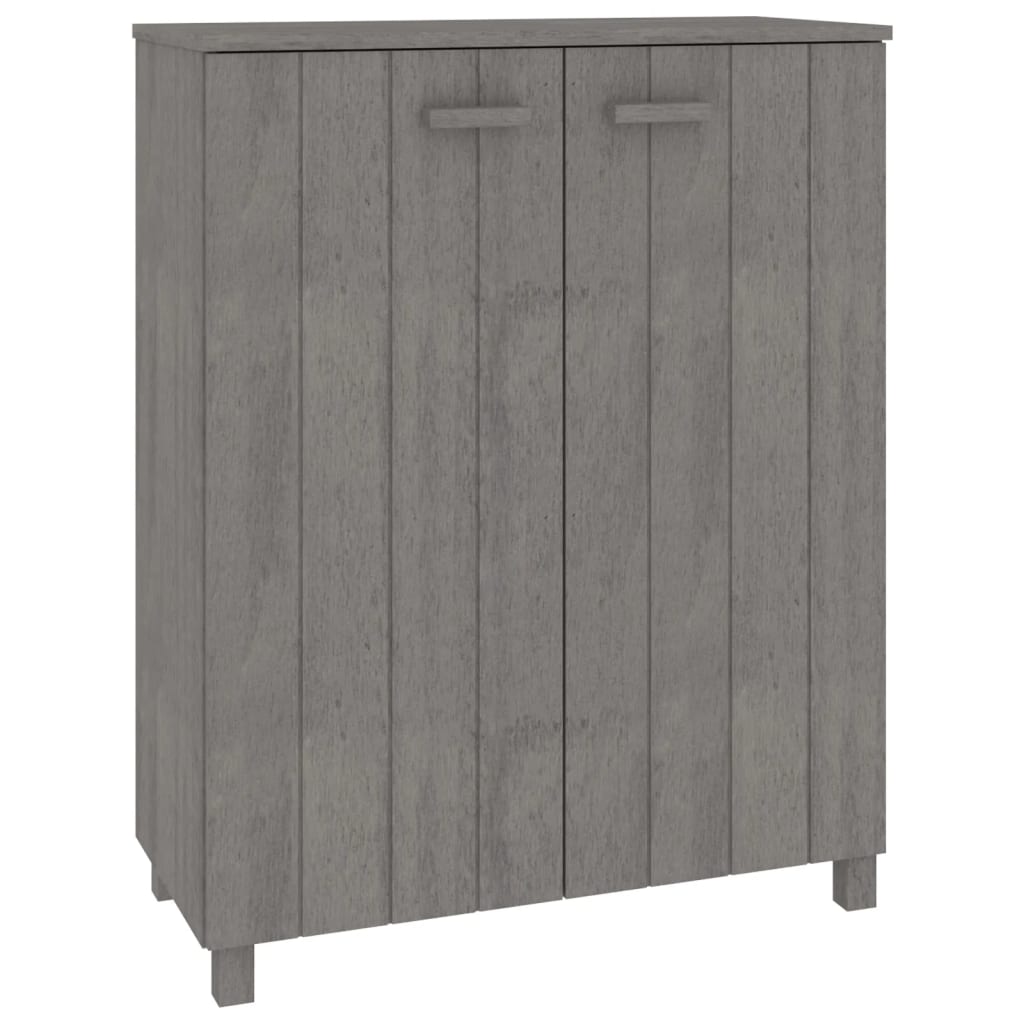 VidaXL shoe cabinet Hamar 85x40x108 cm Solid pine light gray