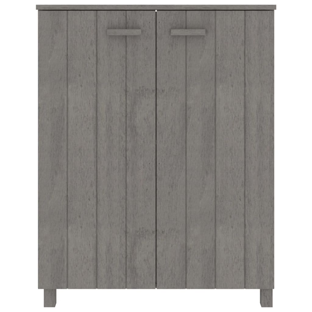 VidaXL shoe cabinet Hamar 85x40x108 cm Solid pine light gray