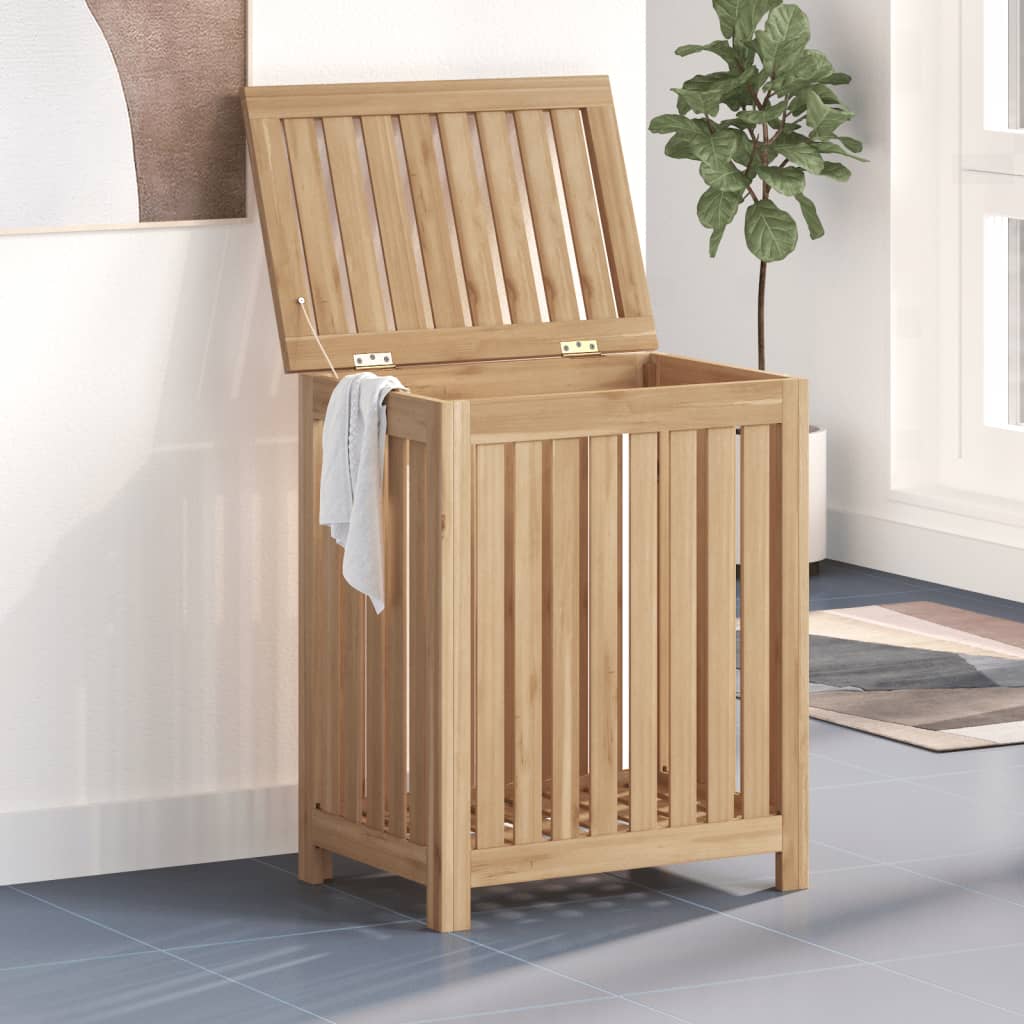 Vidaxl Laundry Basket 50x35x60 cm pevný teak