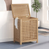 Vidaxl Laundry Basket 50x35x60 cm pevný teak