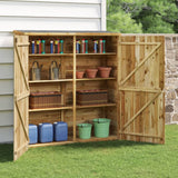 Vidaxl Garden Shed 163x50x171 cm Solid fyrretræ