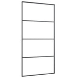 Vidaxl rutscht Dier 102.5x205 cm mattte Eskl Glas an Aluminiumblack