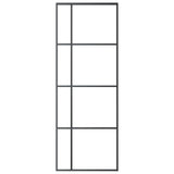 VidaXL sliding door 76x205 cm ESG glass and aluminum black