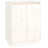 Vidaxl Shoe cabinet 60x35x80 cm Solid pine white