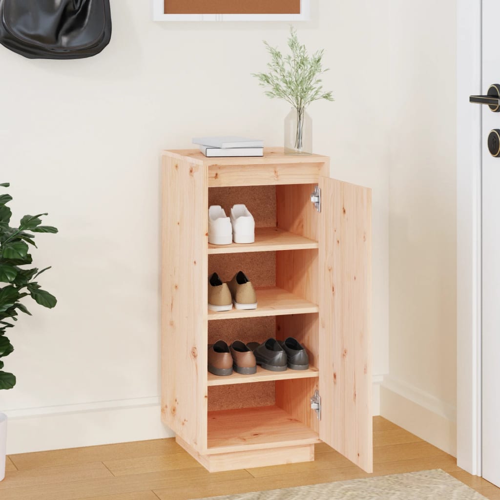 Vidaxl Shoe cabinet 35x35x80 cm Solid pine