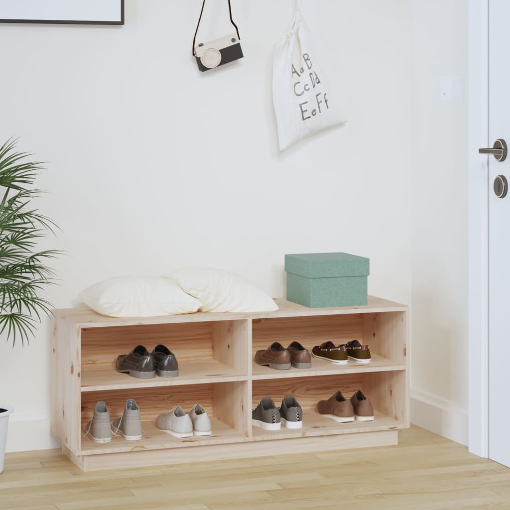 VidaXL shoe cabinet 110x34x45 cm Solid pine