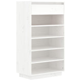 Vidaxl Shoe cabinet 60x34x105 cm Solid pine white