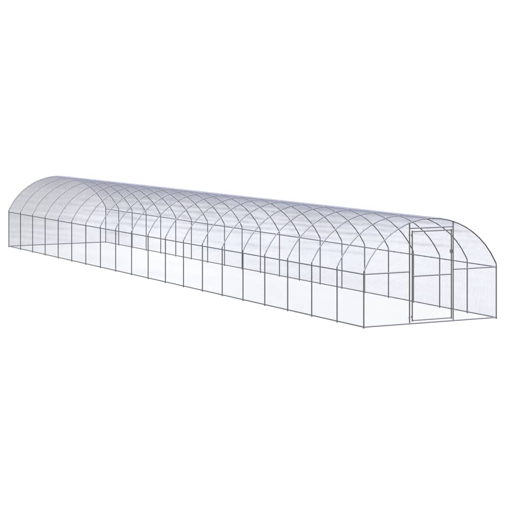 VidaXL Chicken run 3x20x2 m galvanized steel