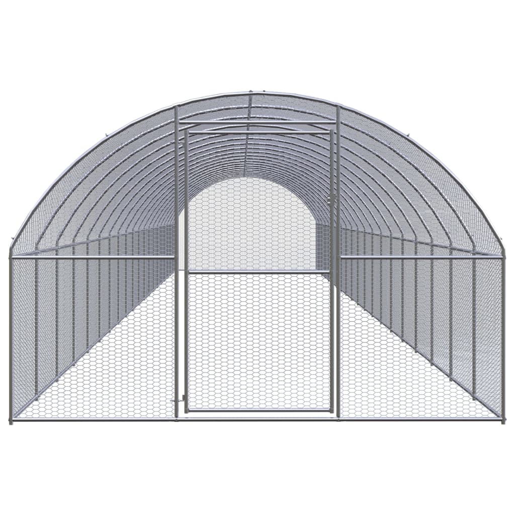 VidaXL Chicken run 3x20x2 m galvanized steel