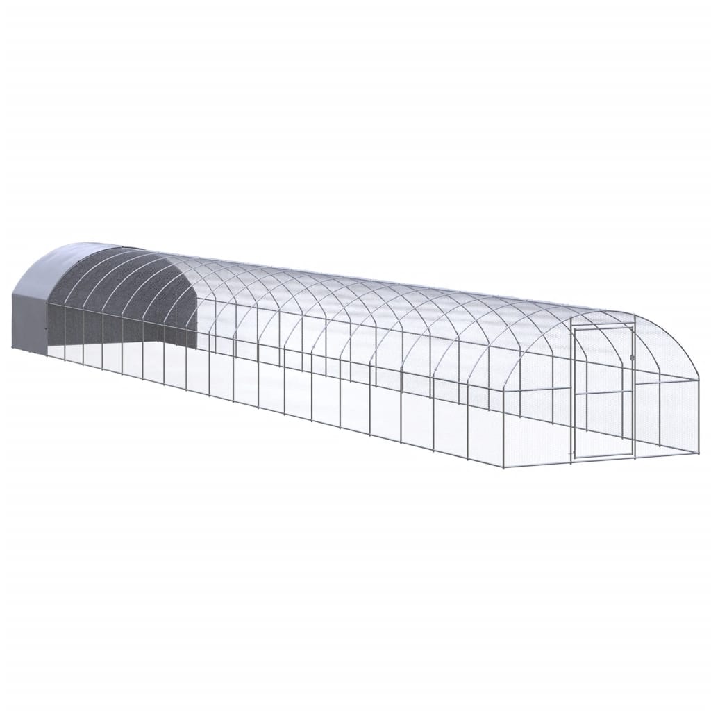 VidaXL Chicken run 3x20x2 m galvanized steel