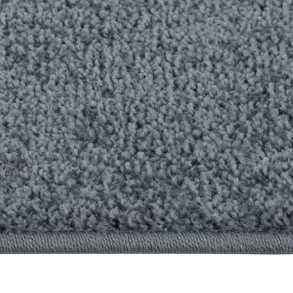 Vidaxl tapis kortpolig 80x150 cm anthracite -colored