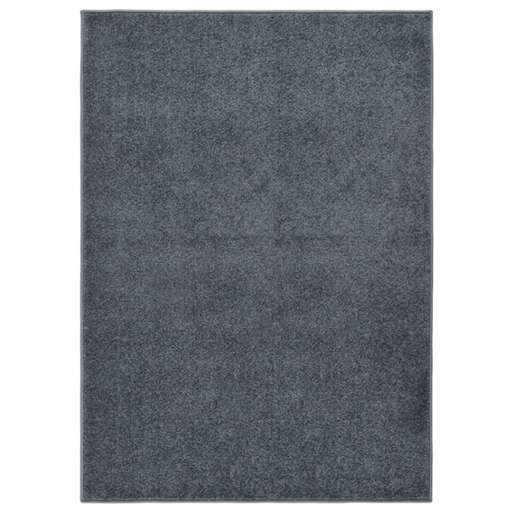 Vidaxl Rug Kortpolig 120x170 cm antracit -barvan