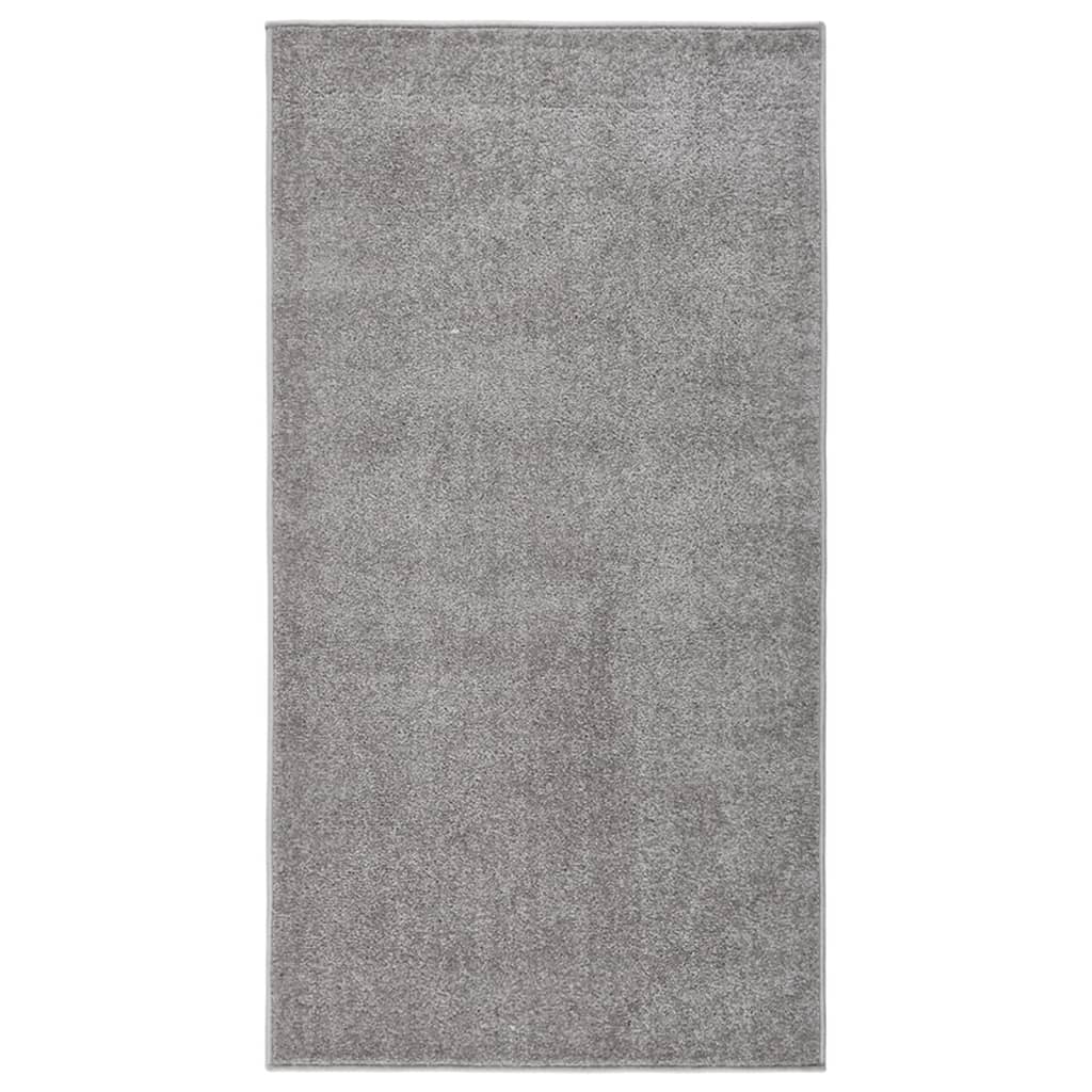 Vidaxl rug Kortpolig 80x150 cm Grau