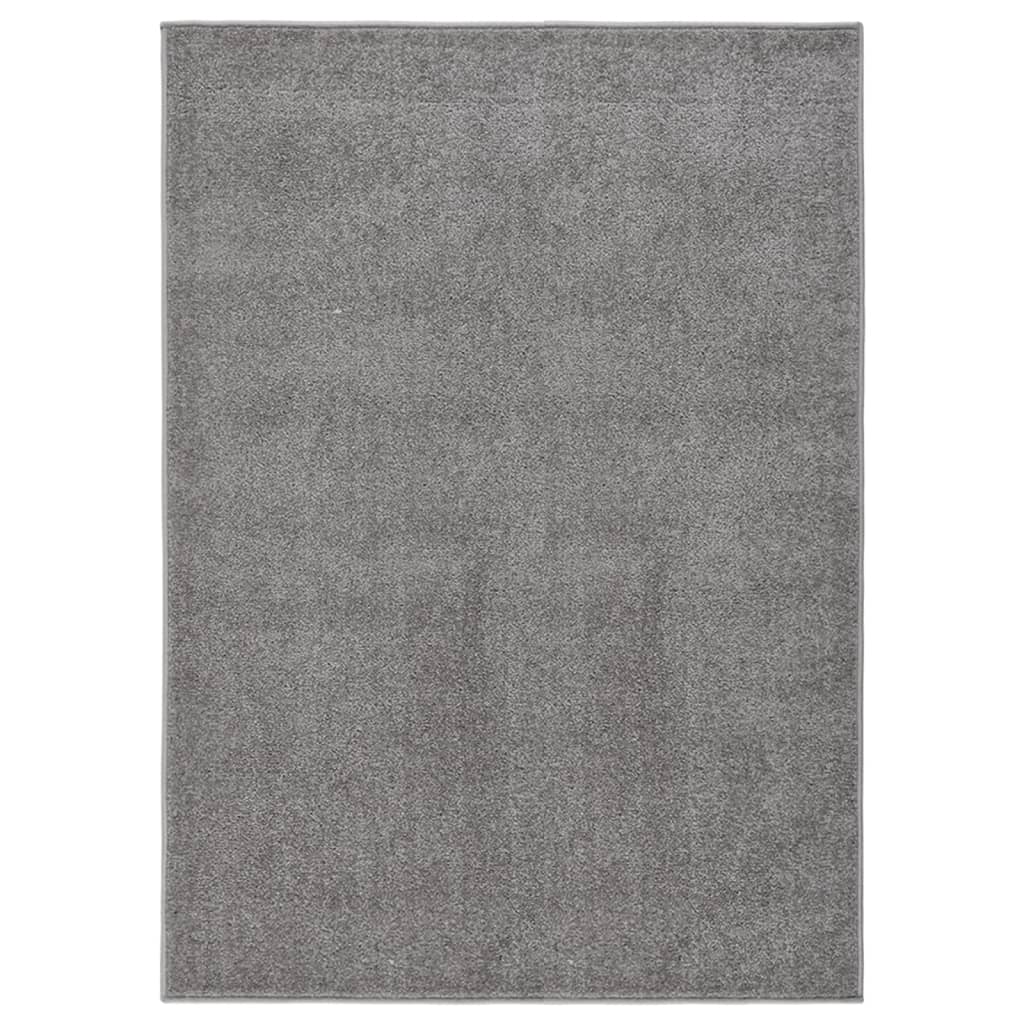 Vidaxl tapis kortpolig 120x170 cm gris