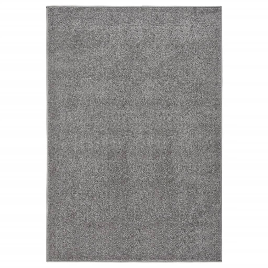 Vidaxl Rug Kortpolig 200x290 cm grå