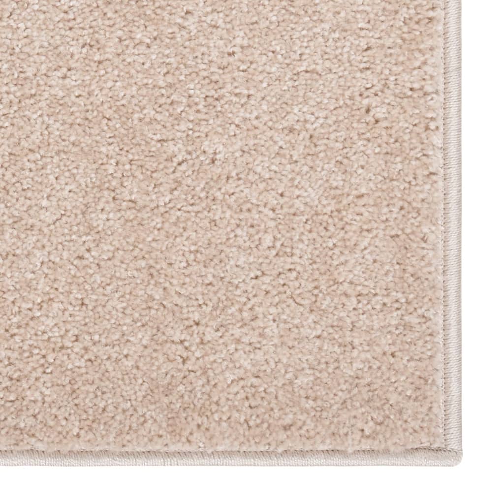 Vidaxl Rug Kortpolig 120x170 cm mørk beige