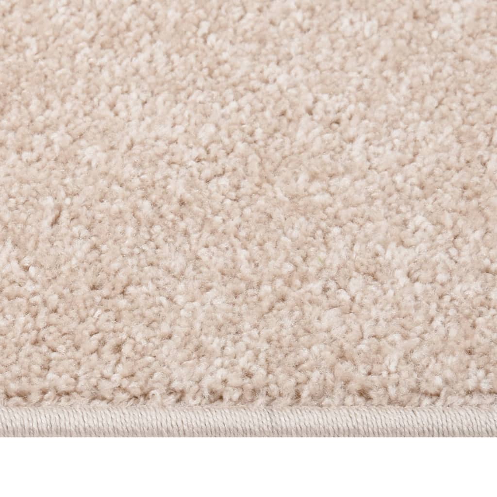 Vidaxl Rug Kortpolig 120x170 cm mørk beige