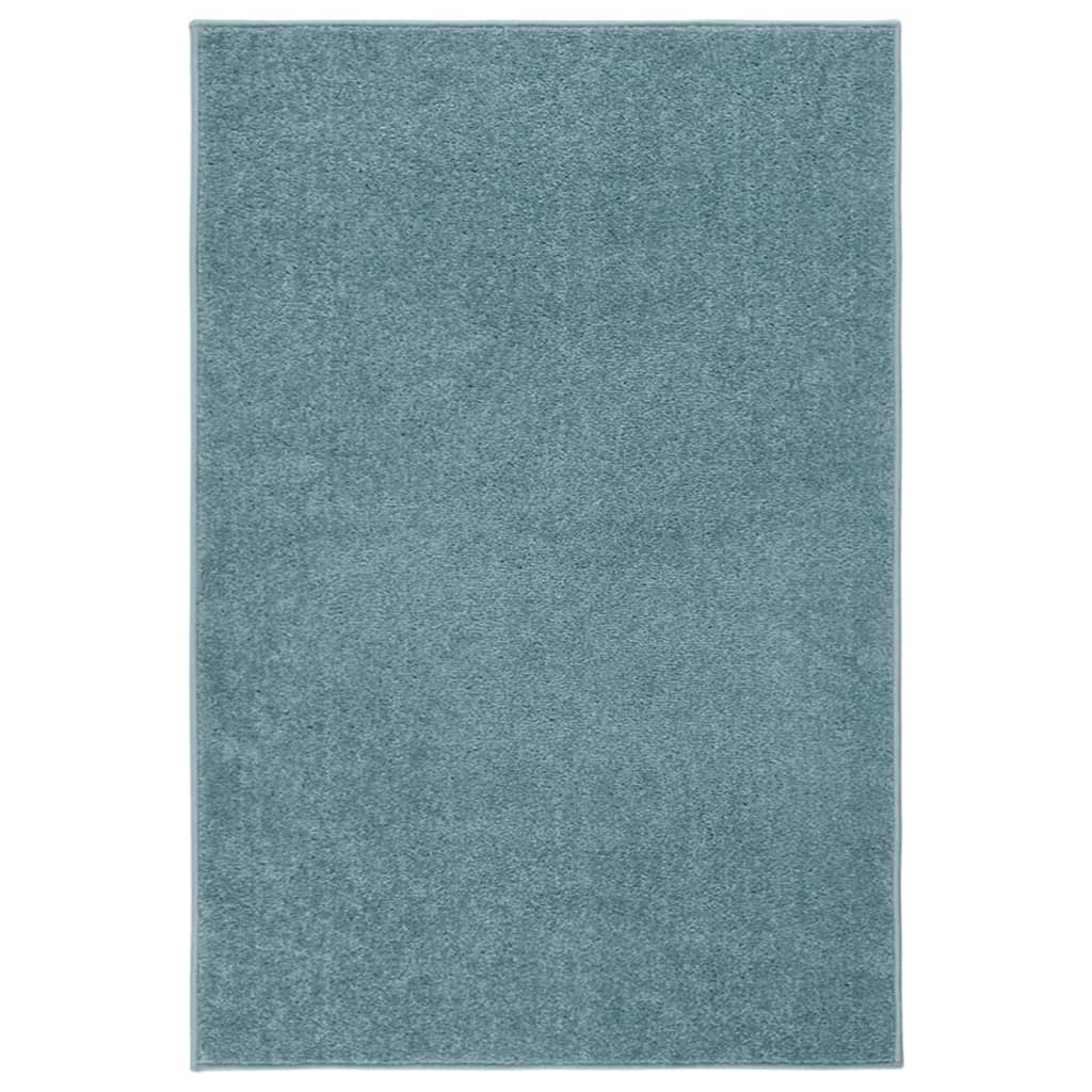 Vidaxl Rug Kortpolig 200x290 cm azul