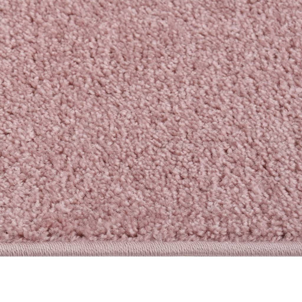 Vidaxl Rug Kortpolig 80x150 cm rosa